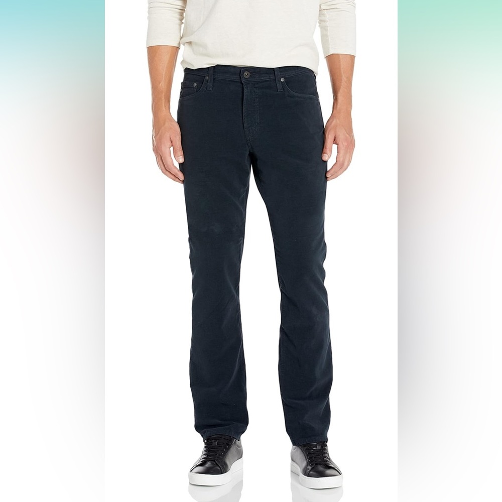 AG Adriano Goldschmied Men’s Slim Straight Pants in Navy